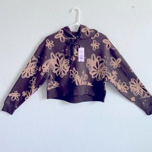 Wild Fable Crop Top Sweatshirt with Hoodie.  Size XS.  NWT.